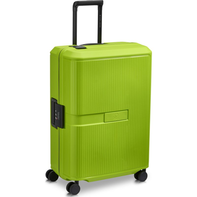 Desely Valise 4 doubles roues 67 cm - Color Block hardside citron