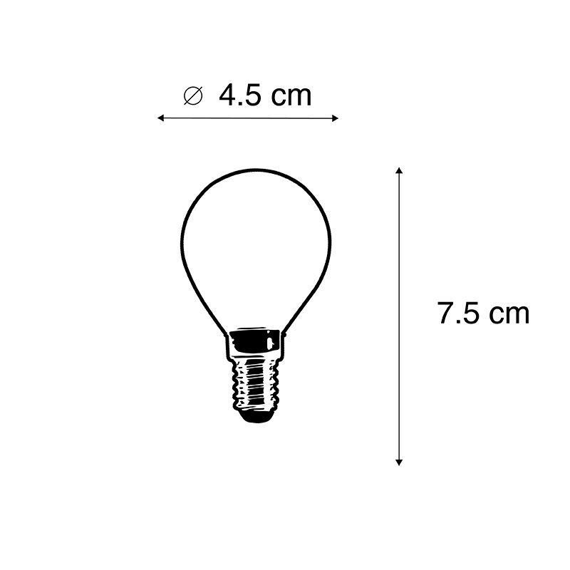 E14 dimbare LED lamp P45 helder 3W 250 lm 2700K