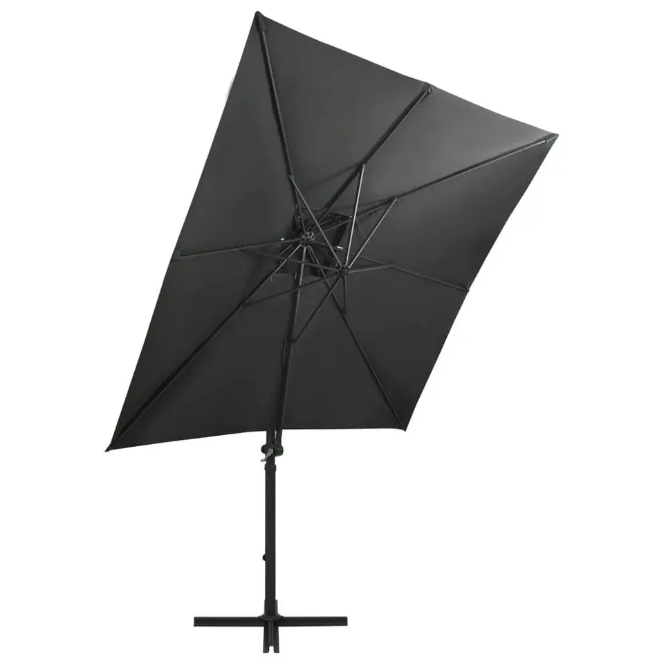 vidaXL - Zweefparasol - Antraciet - 250 cm