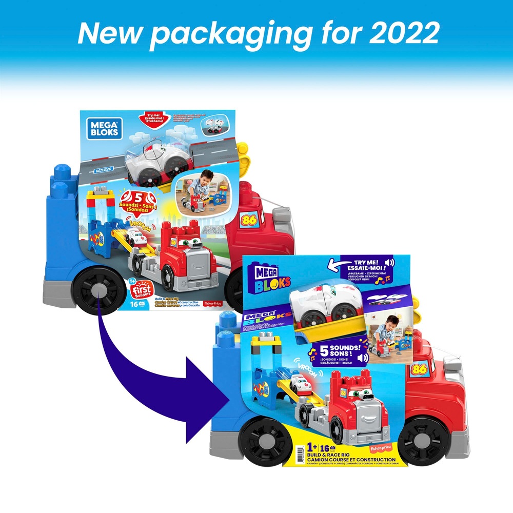 Mega Bloks Fisher-Price Bau- und Rennwagen