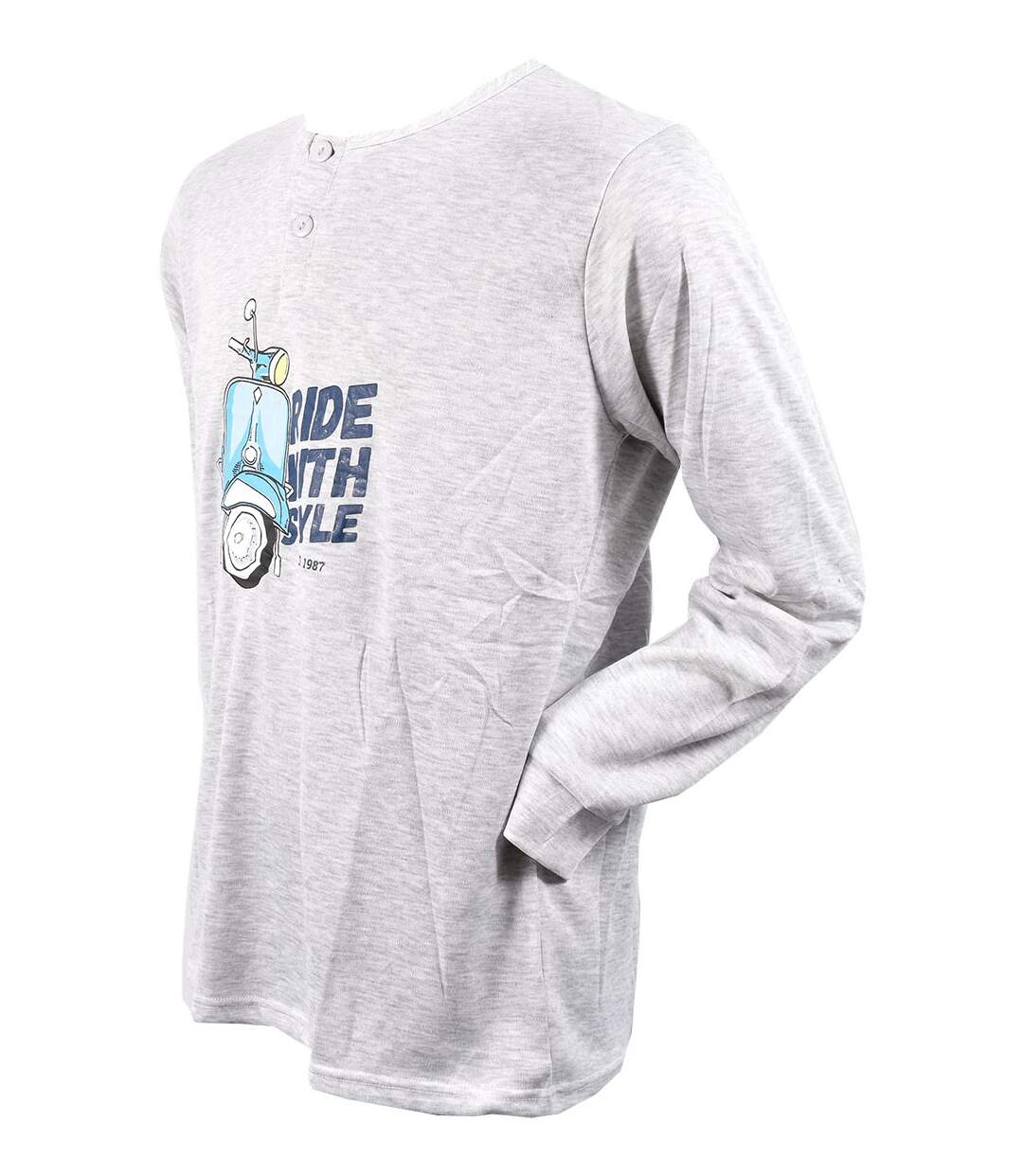 Pyjama Homme Long SWEET SECRET C2690 SCOOTER GRIS