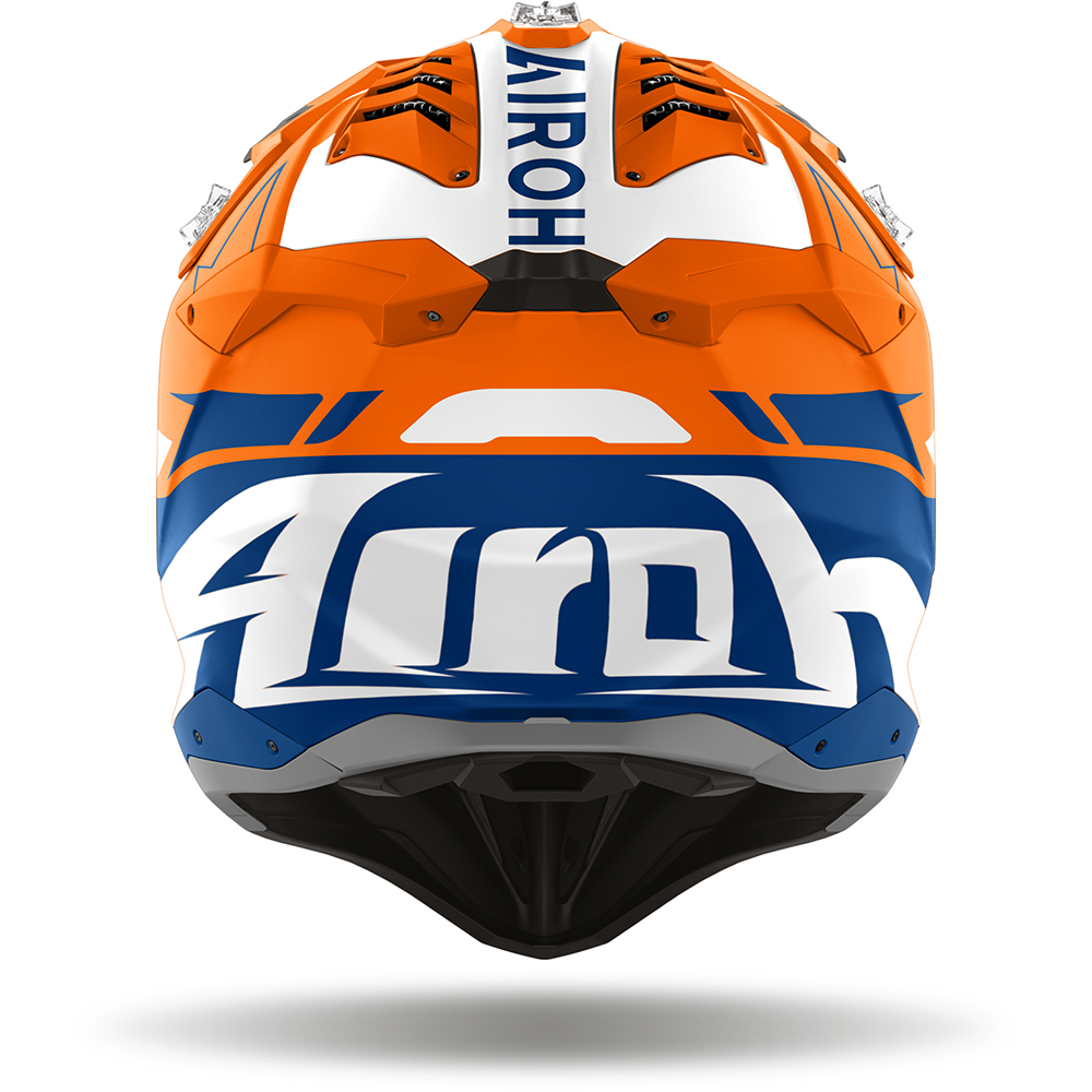 Airoh - Casque Aviator 3 Spin Orange / Bleu / Blanc