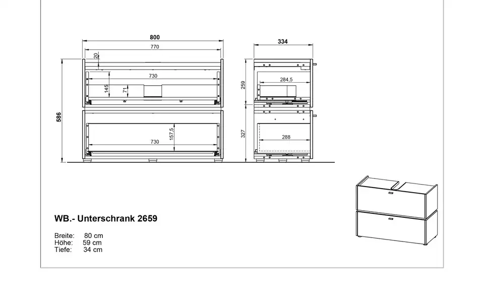 Waschbeckenunterschrank