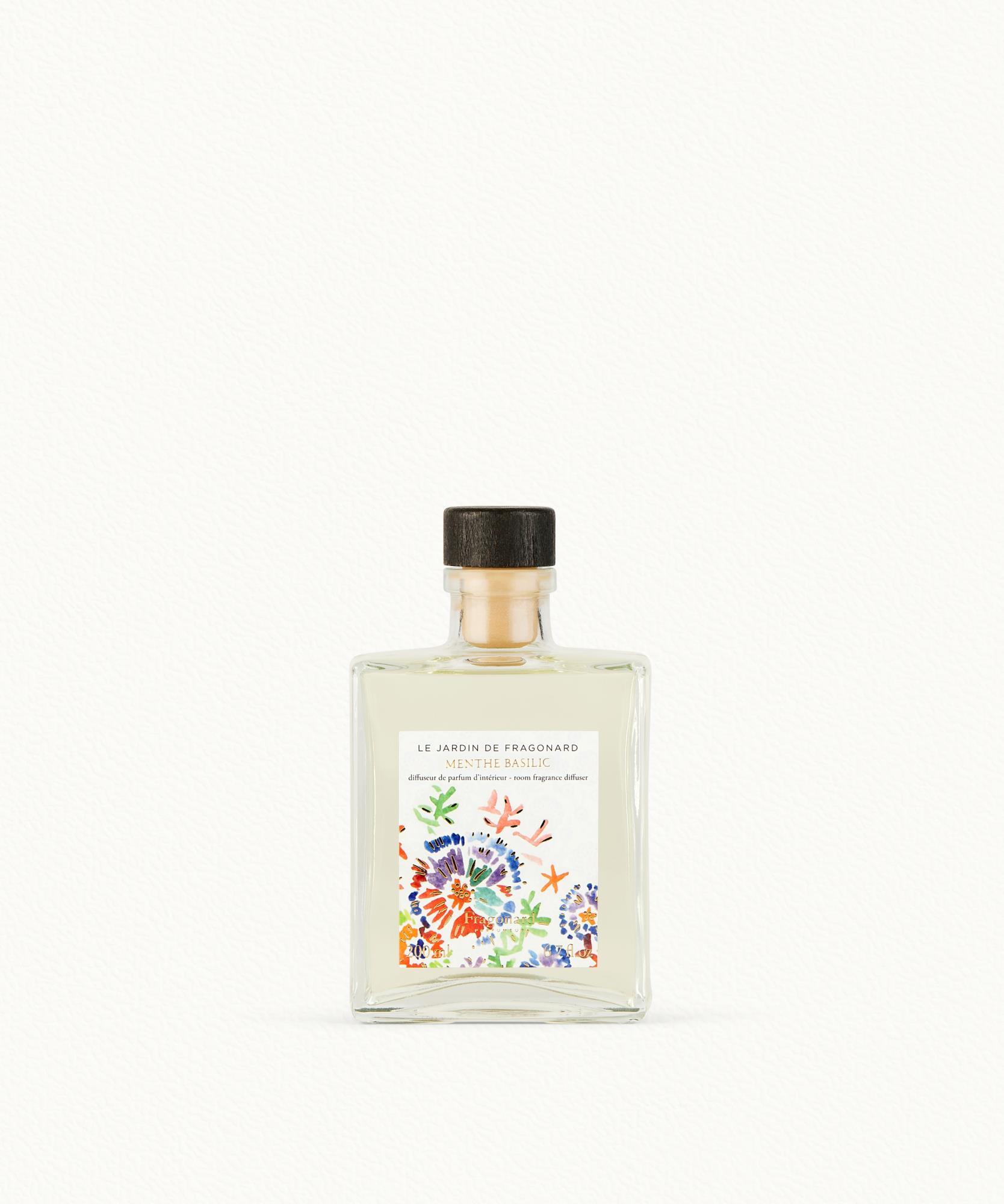 Menthe Basilic  Diffuseur + 10 bâtonnets - flacon 200 ml