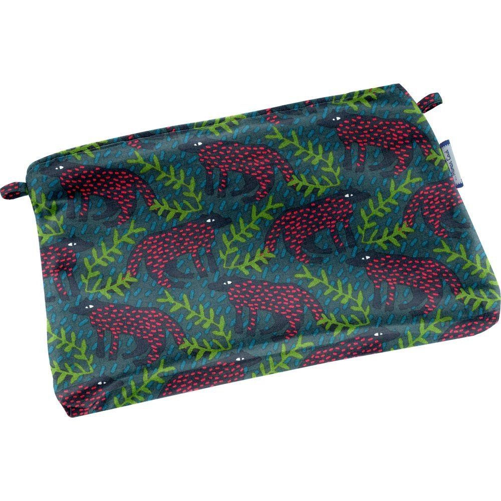 Mini Pochette Tissu Loup Des Bois
