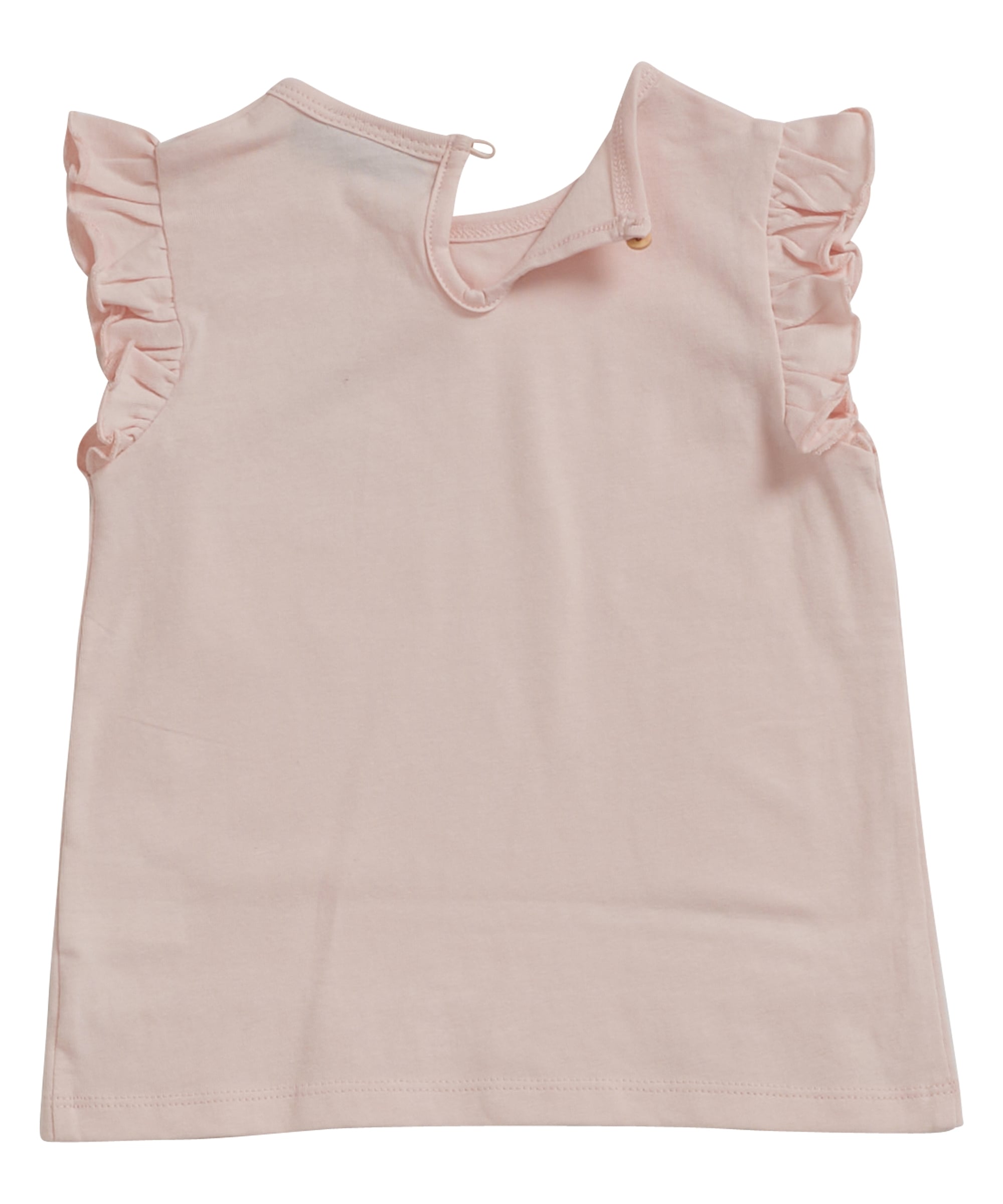 t-shirt met rucheboorden