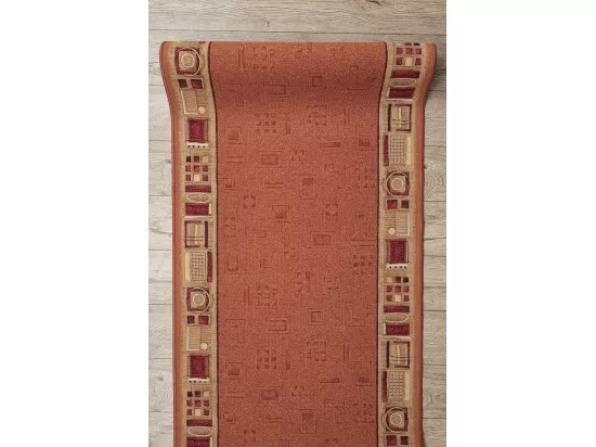 TAPIS DE COULOIR ANTIDÉRAPANT JENA roux 80x270 cm