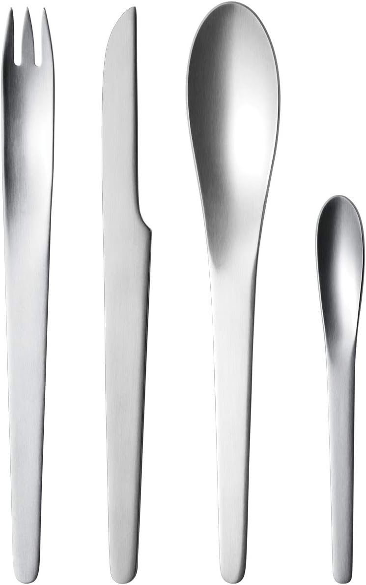 Georg Jensen GJ 106093 Besteck Set Matt, 16 Stück, Edelstahl, stainless steel, 8,1 x 19 x 26,2 cm