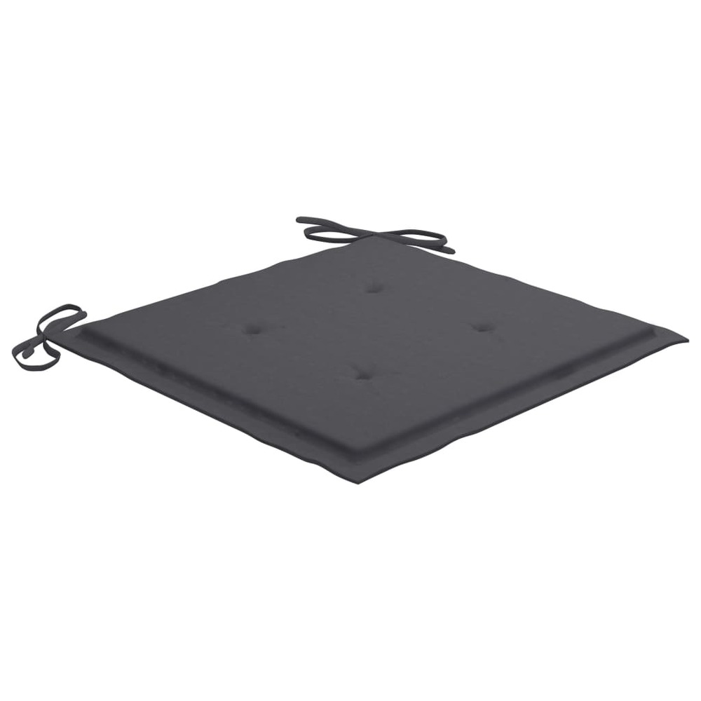 Mobilier à dîner d'extérieur pliable 5 pièces avec coussins bambou