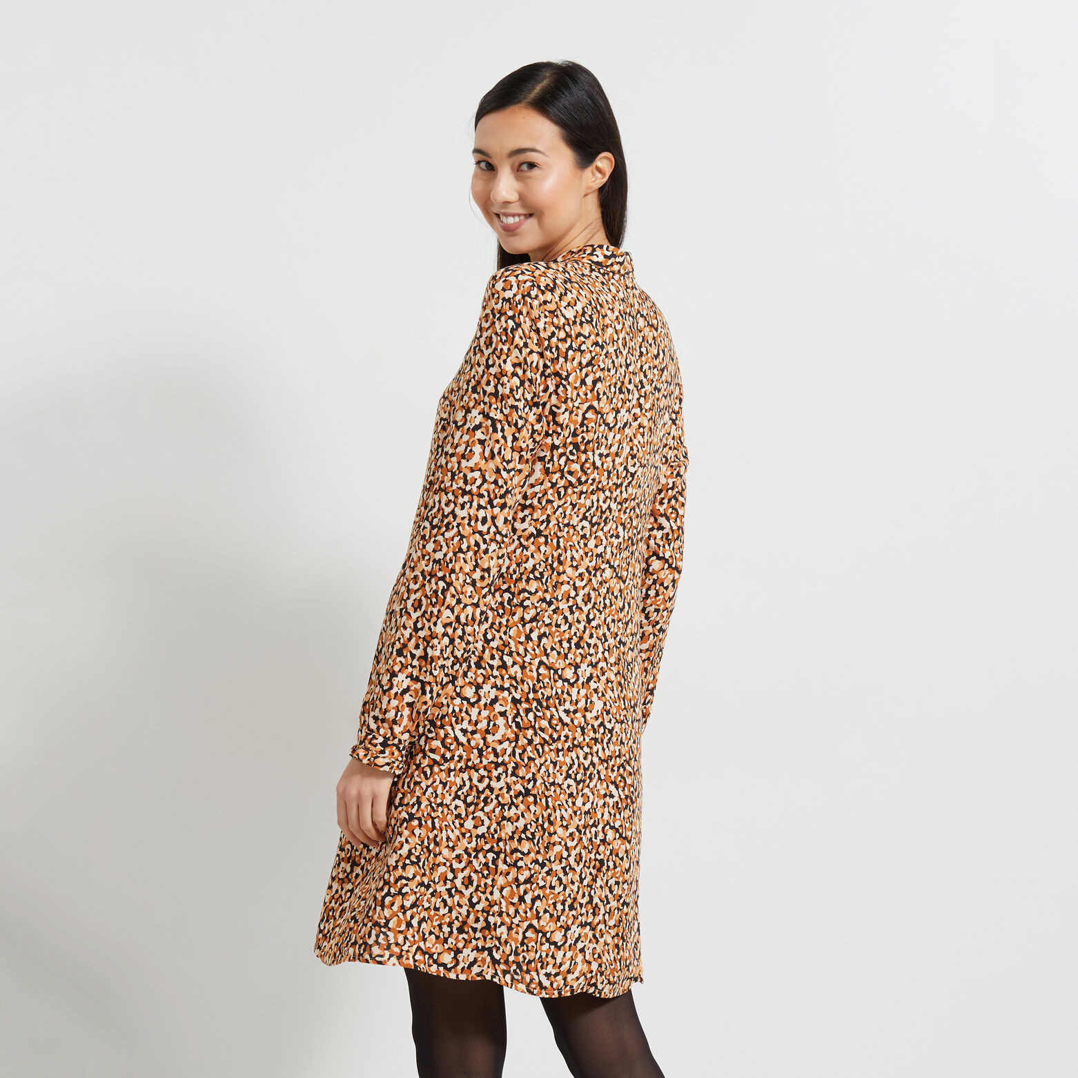 Robe fluide imprimée femme