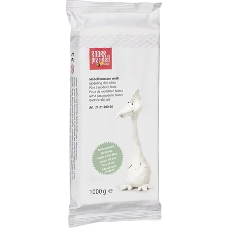 Knorr Prandell 212150006 Modelliermasse, weiß, 1 kg