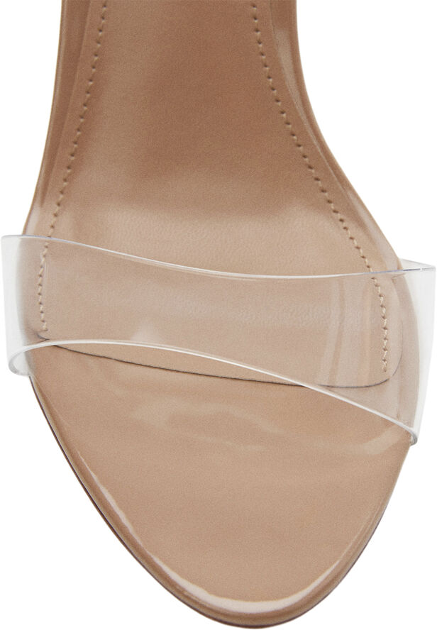 MANGO See-through straps sandals Lt-pastel pink