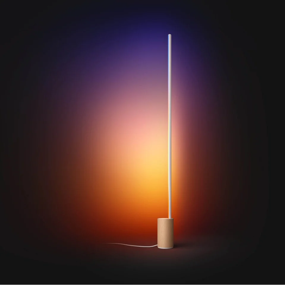 Philips Hue - Signe Gulvlampe - Gradient - Hvid & Farve Ambiance - Eg