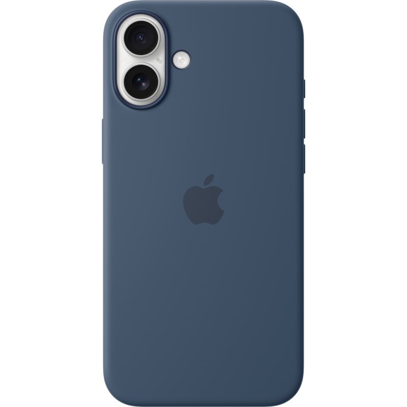 Apple Coque en silicone avec MagSafe pour iPhone 16 Plus - Denim