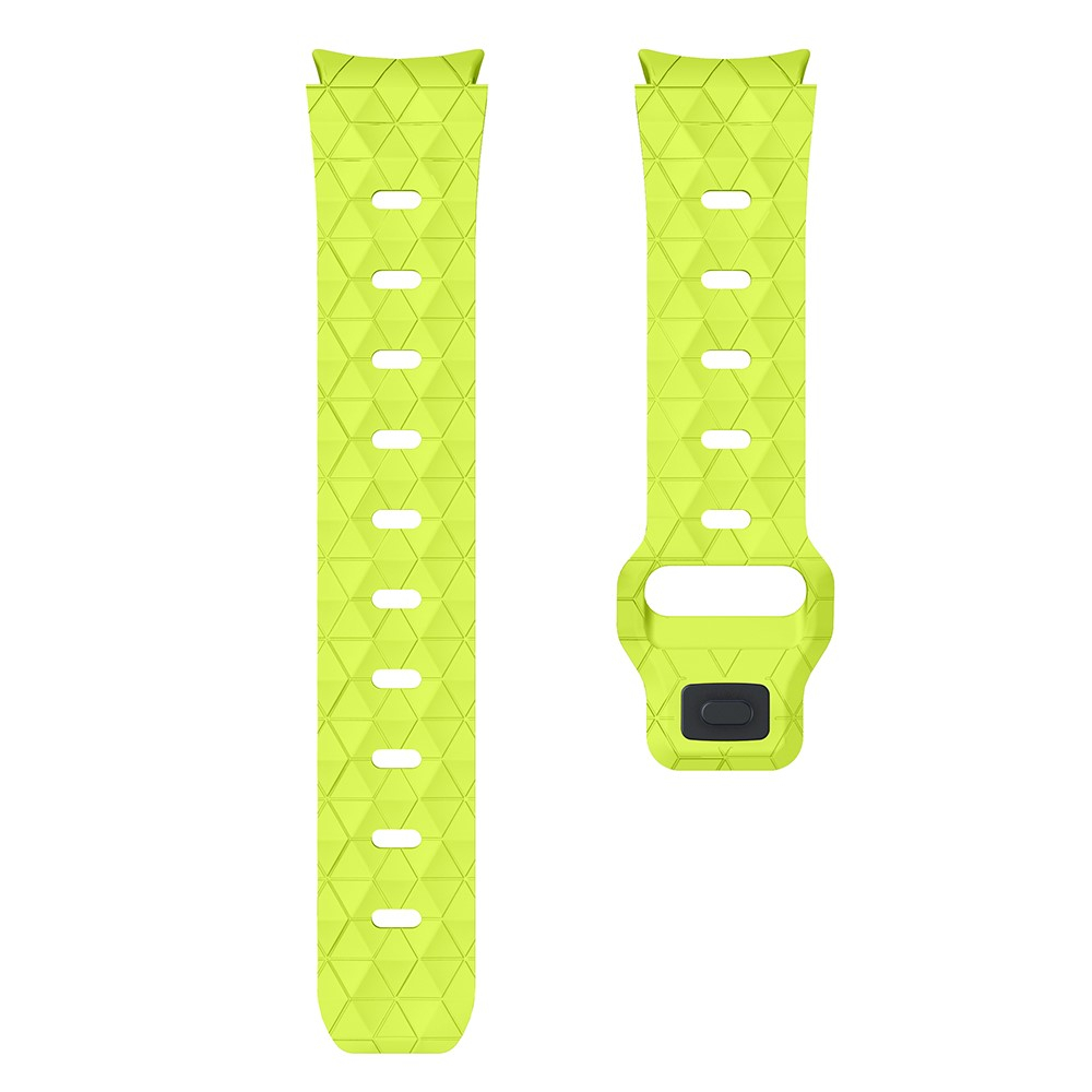 Samsung Galaxy Watch 7 (44mm) Silikon Armband mit Knopf Verschluss Mosaik Design (Gelenkumfang: 180-220mm) - Grün