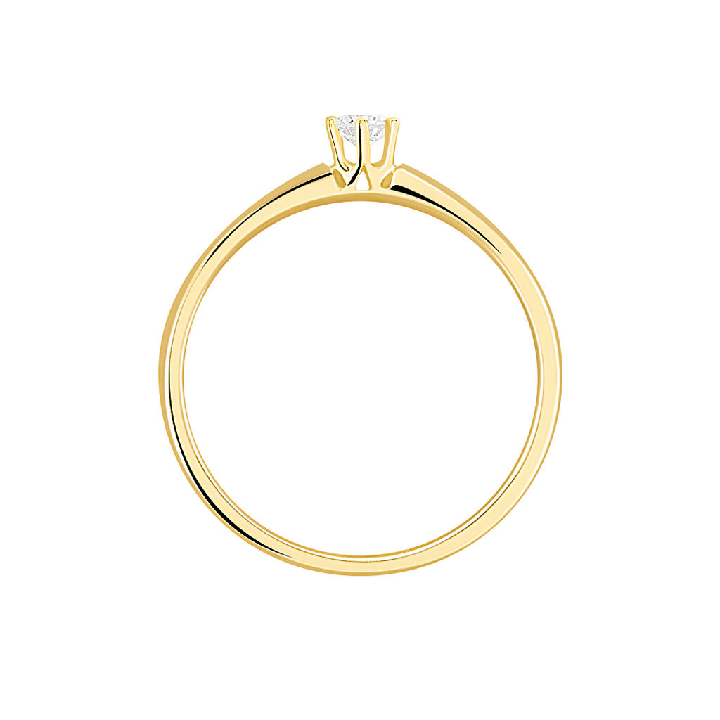 Bague Solitaire Samantha Or Jaune Diamant