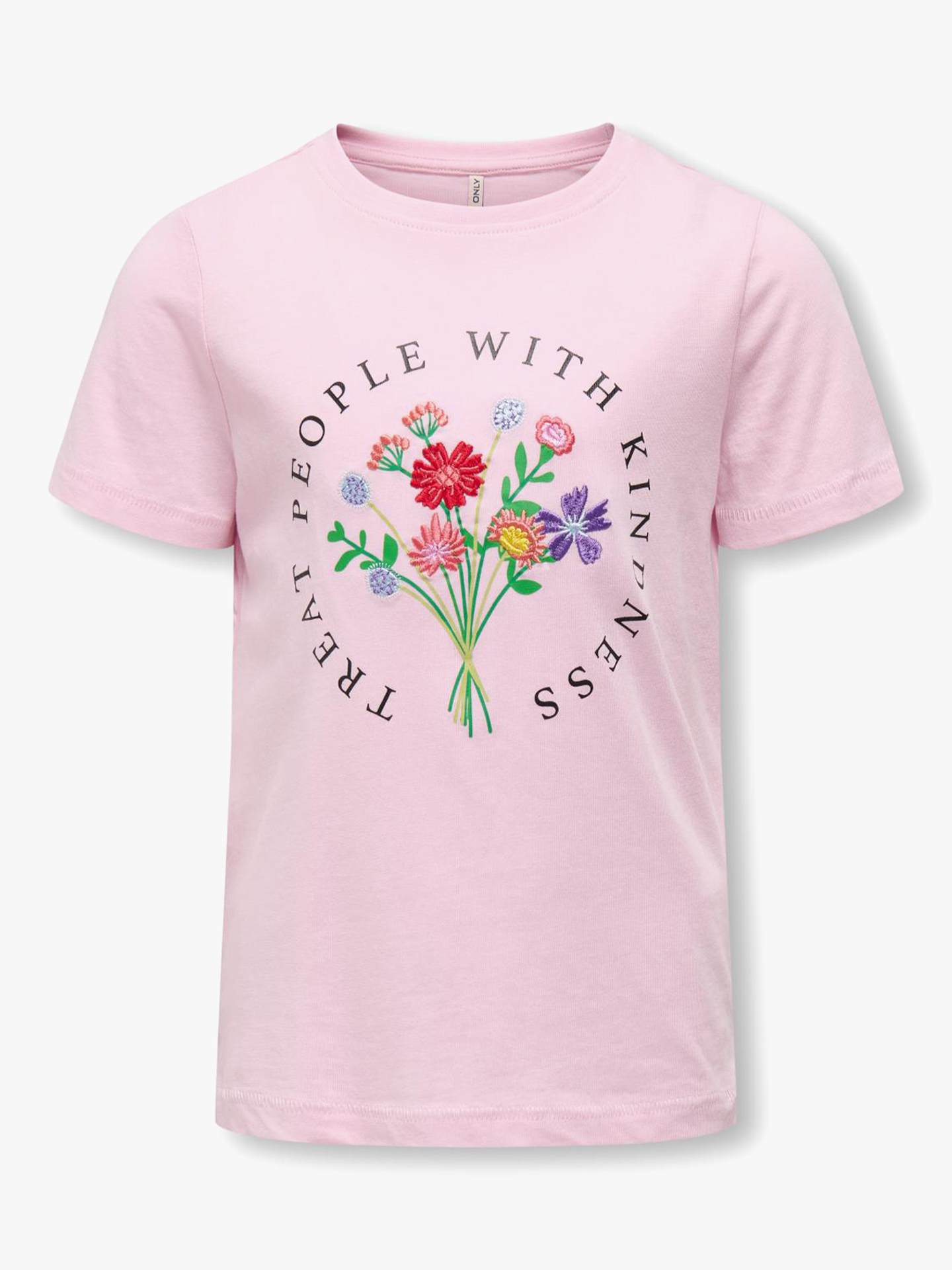 Emma Life Reg Short Sleeve Flower Top Box Junior