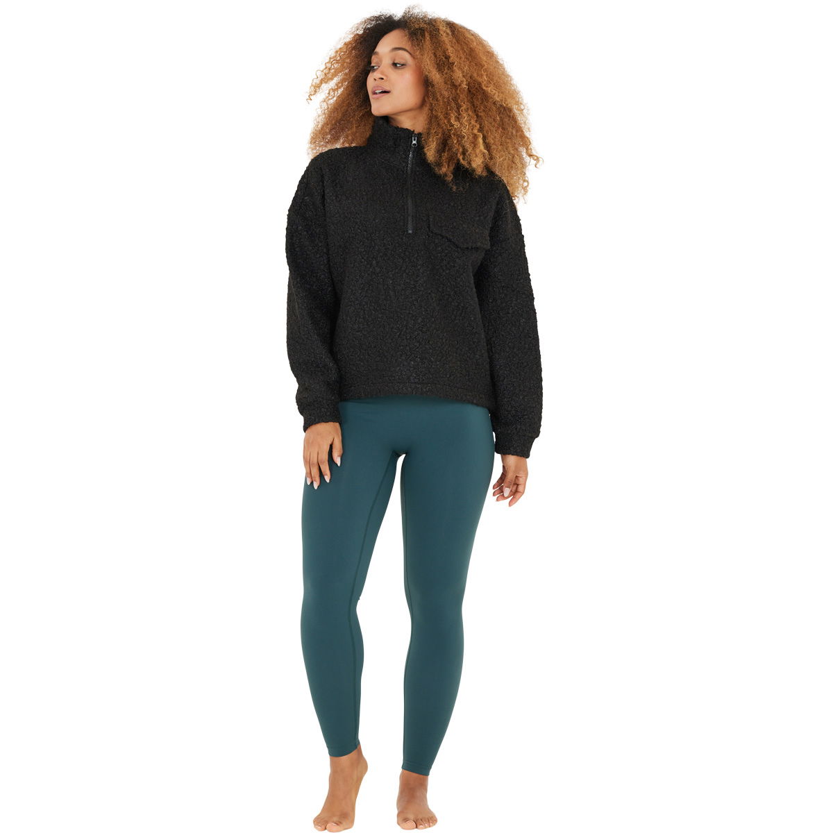 Athlecia Florrie Sherpa Half Zip Fleecetrøje Dame