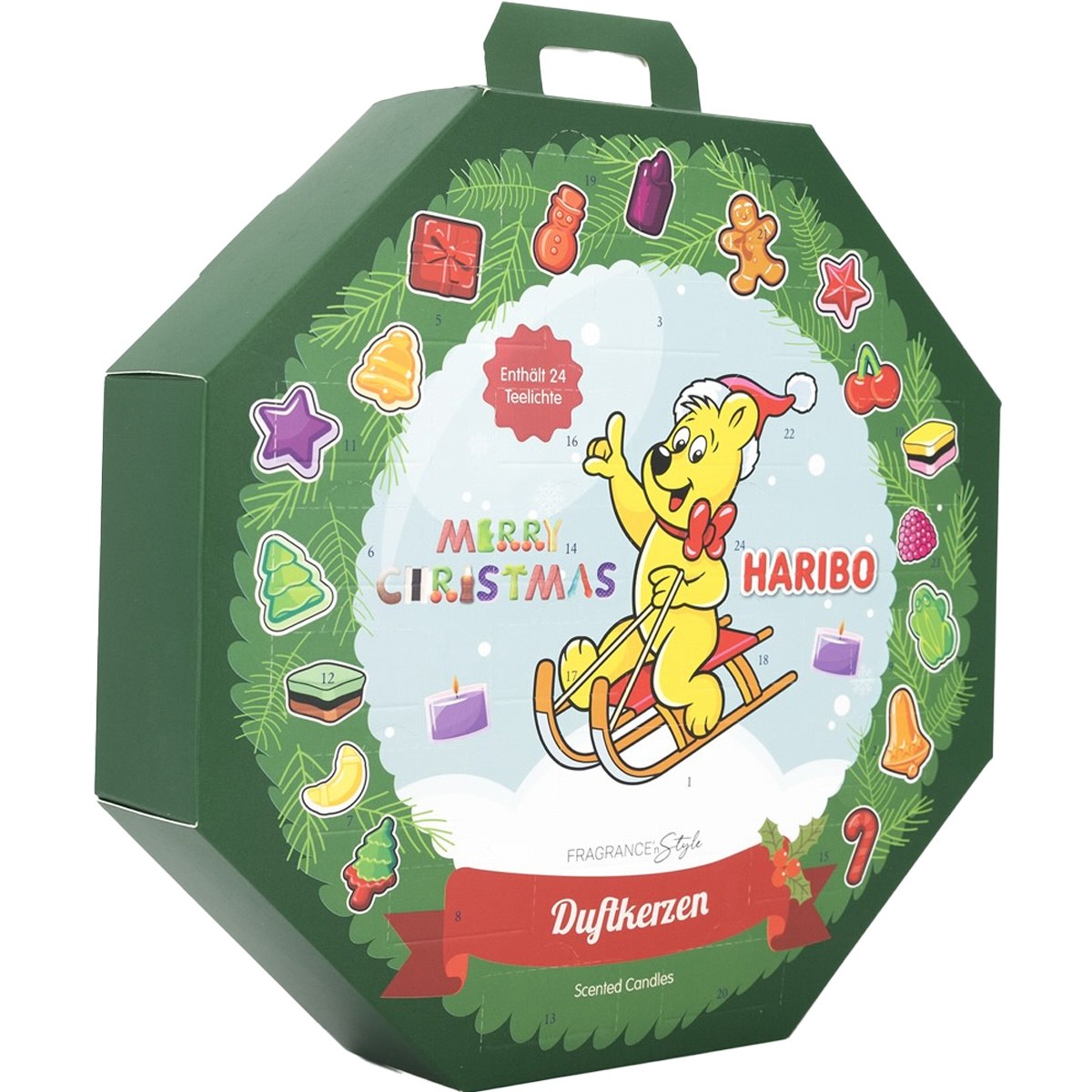 Calendrier de l'Avent - Bougies Parfumées - 24 Bougies