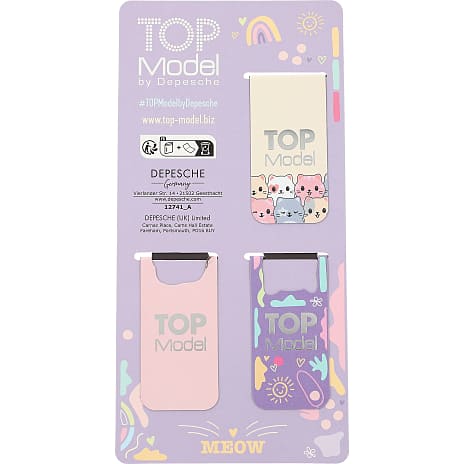 TOPModel magnetiske bogmærker – flere varianter – assorteret