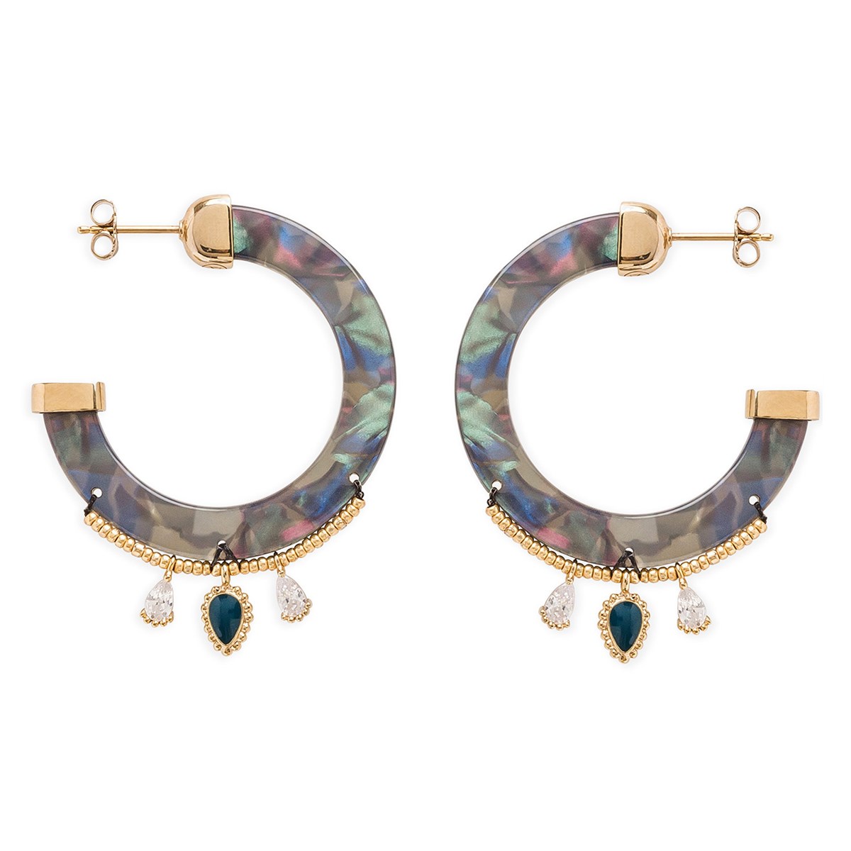 Boucles d'oreilles Hipanema Flavia blue