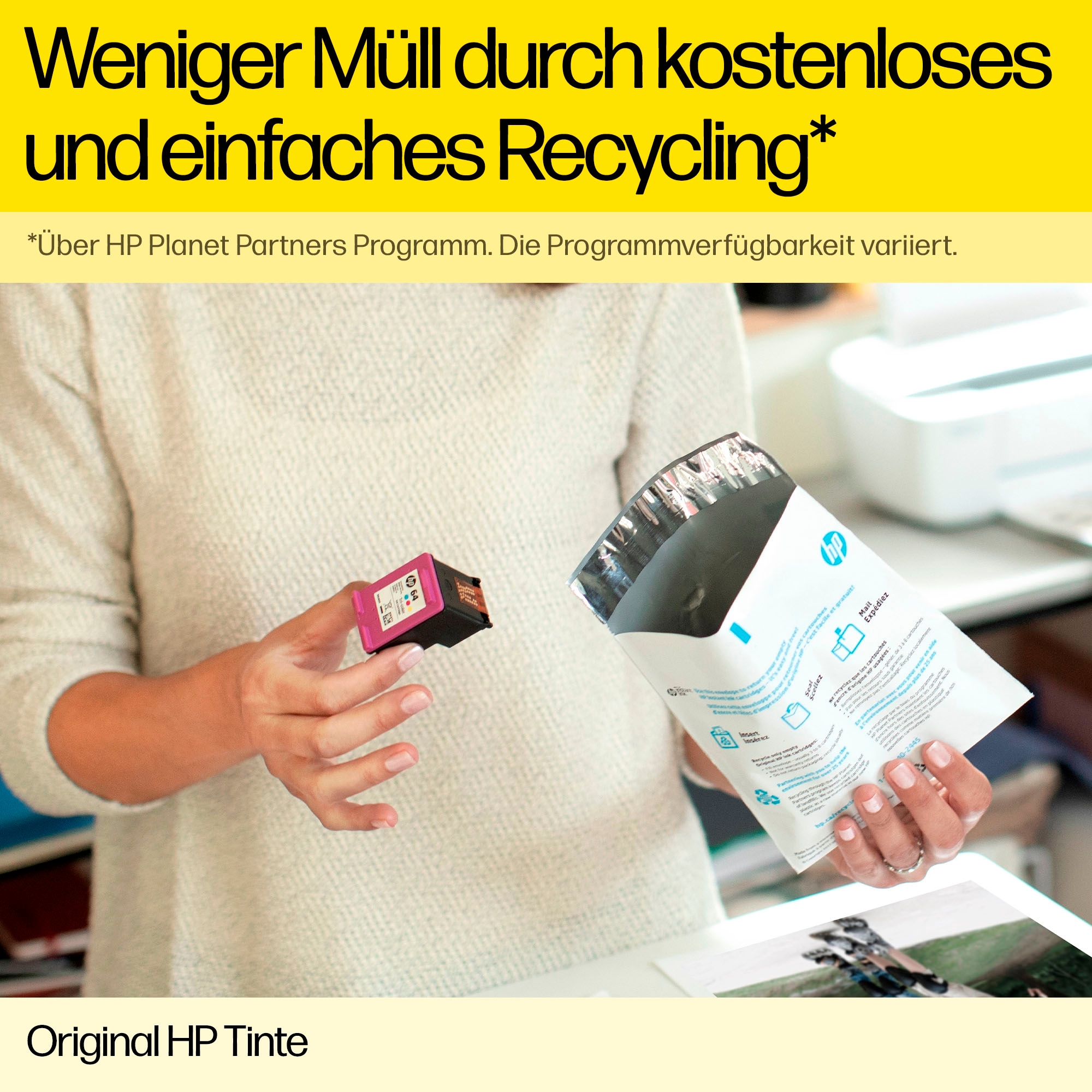 HP Tintenpatrone »912 4er-Pack« original HP Farbpatrone, Instant Ink, yellow/magenta/cyan/schwarz