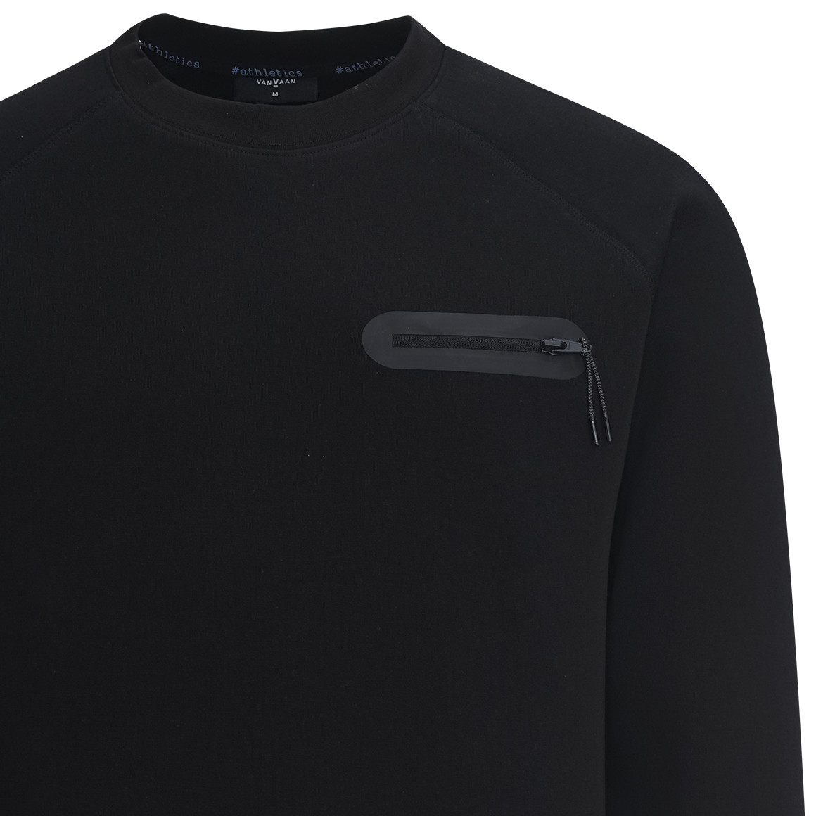 VanVaan Herren Sweatshirt mit Zippertasche schwarz
