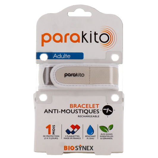 Bracelet anti moustique Parakito pour adulte - Huiles essentielles