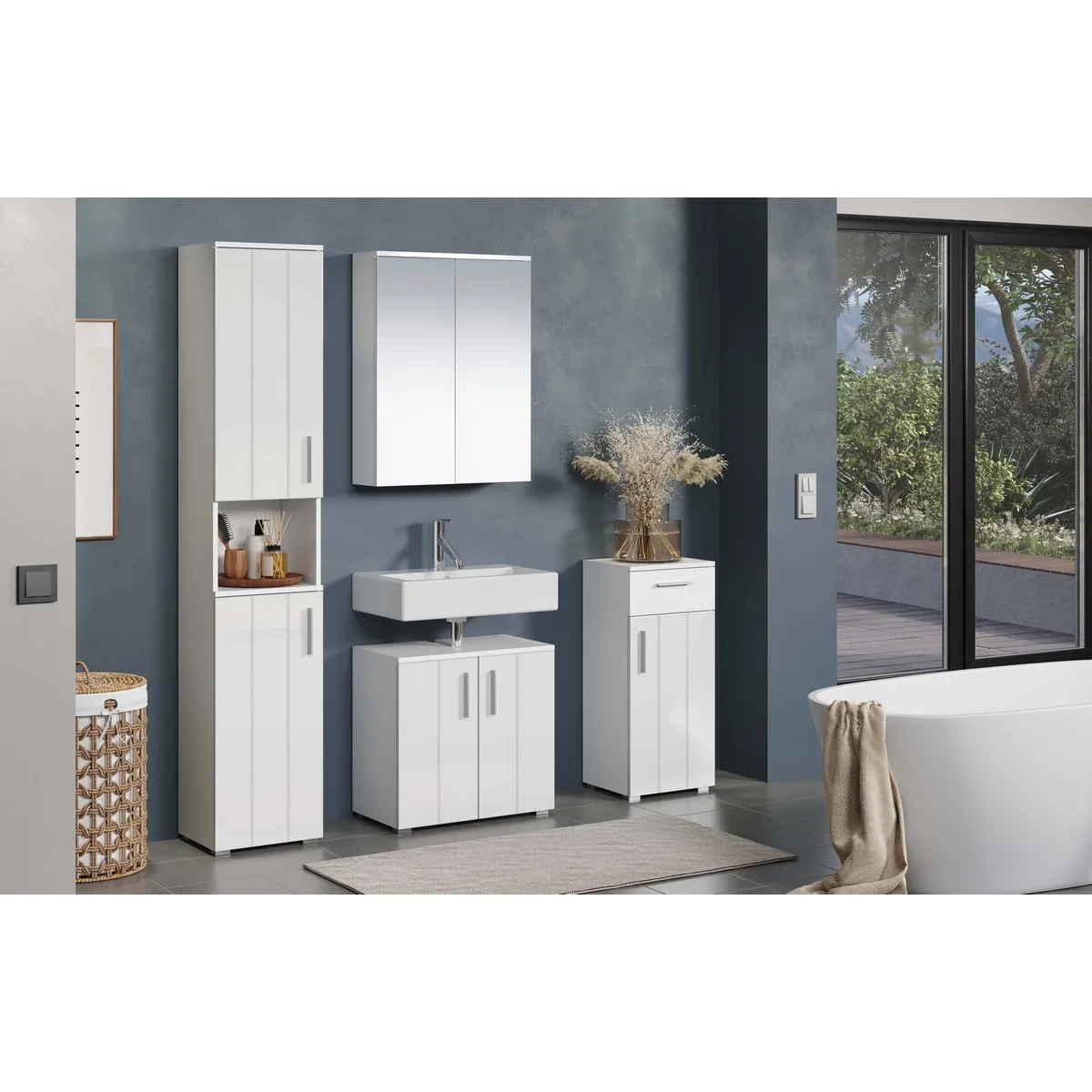 Epikasa Salle de Bain Wons - Blanc