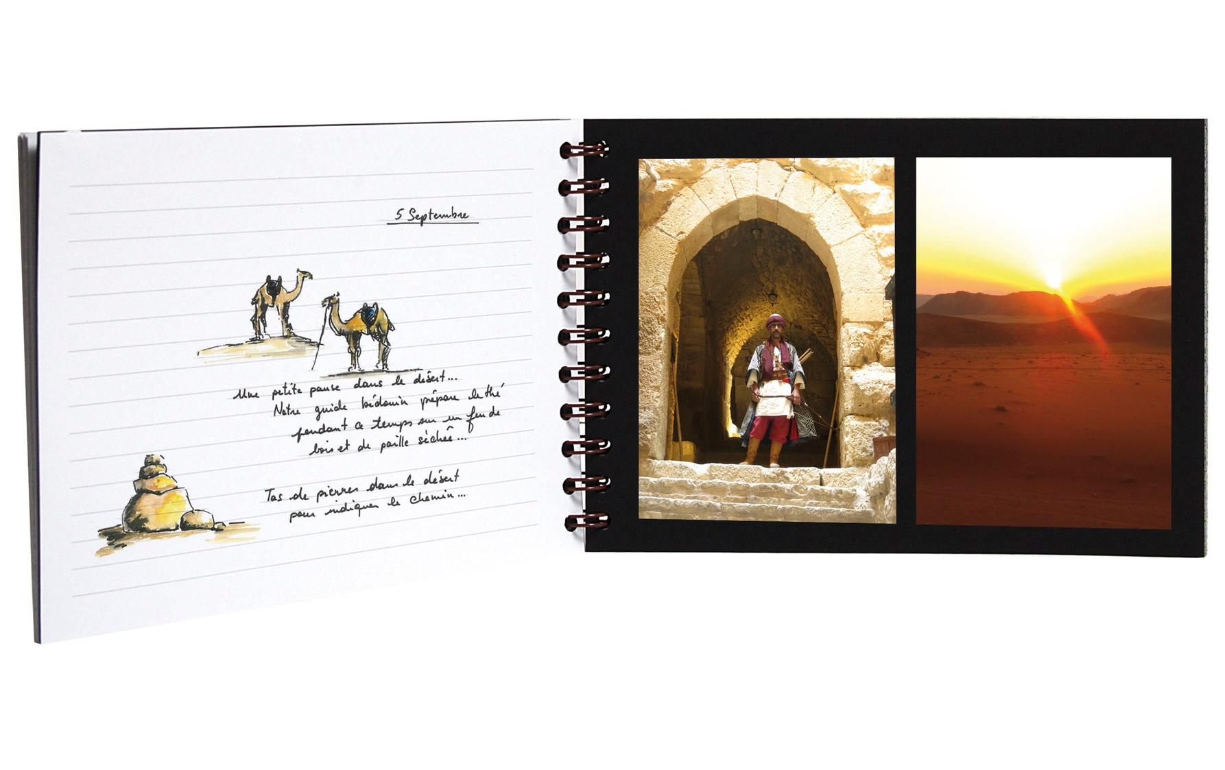 Fotoalbum AgeBag A4 quer, 40 Blatt, TabakReisealbum