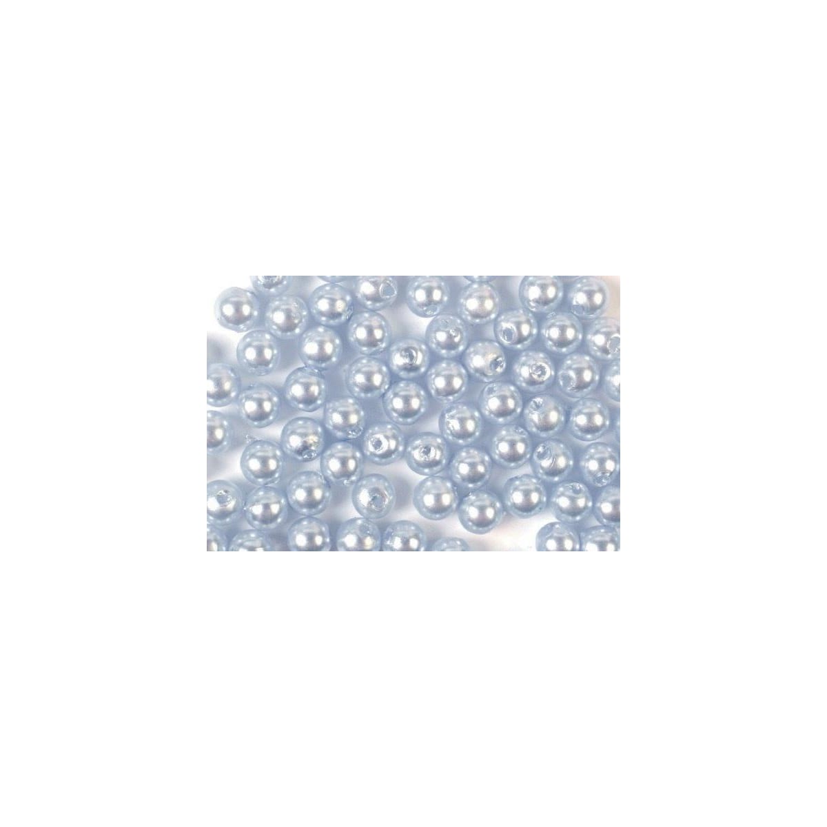Plastpärlor 4mm 500g Ljusblå