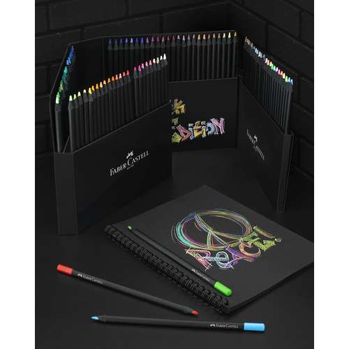 FABER-CASTELL Black Edition Buntstifte, Kartonetui   Aufsteller Stifte Halter, Sets