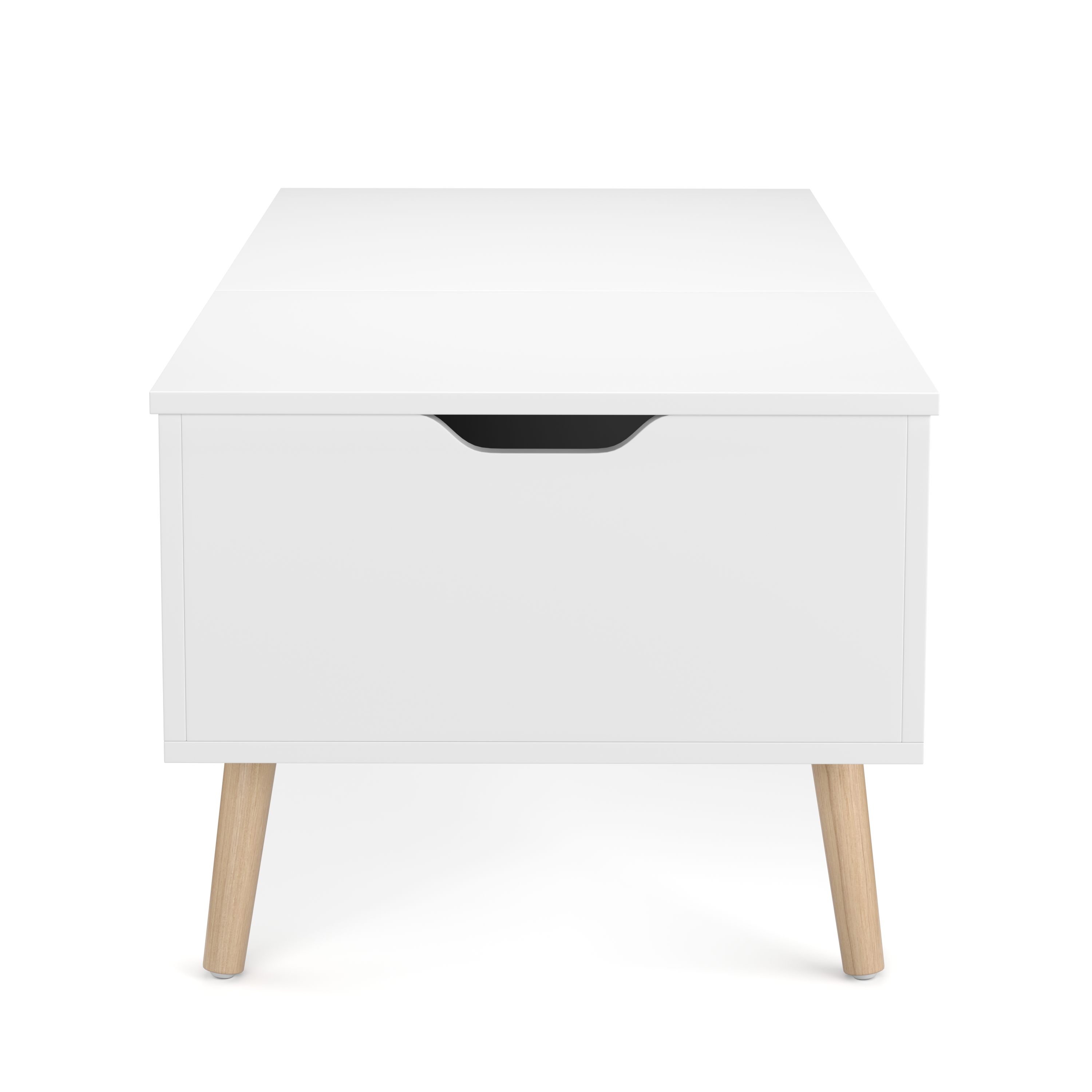 Beistelltisch Laptoptisch NORDIC 101 x 51 x 44 cm weiss