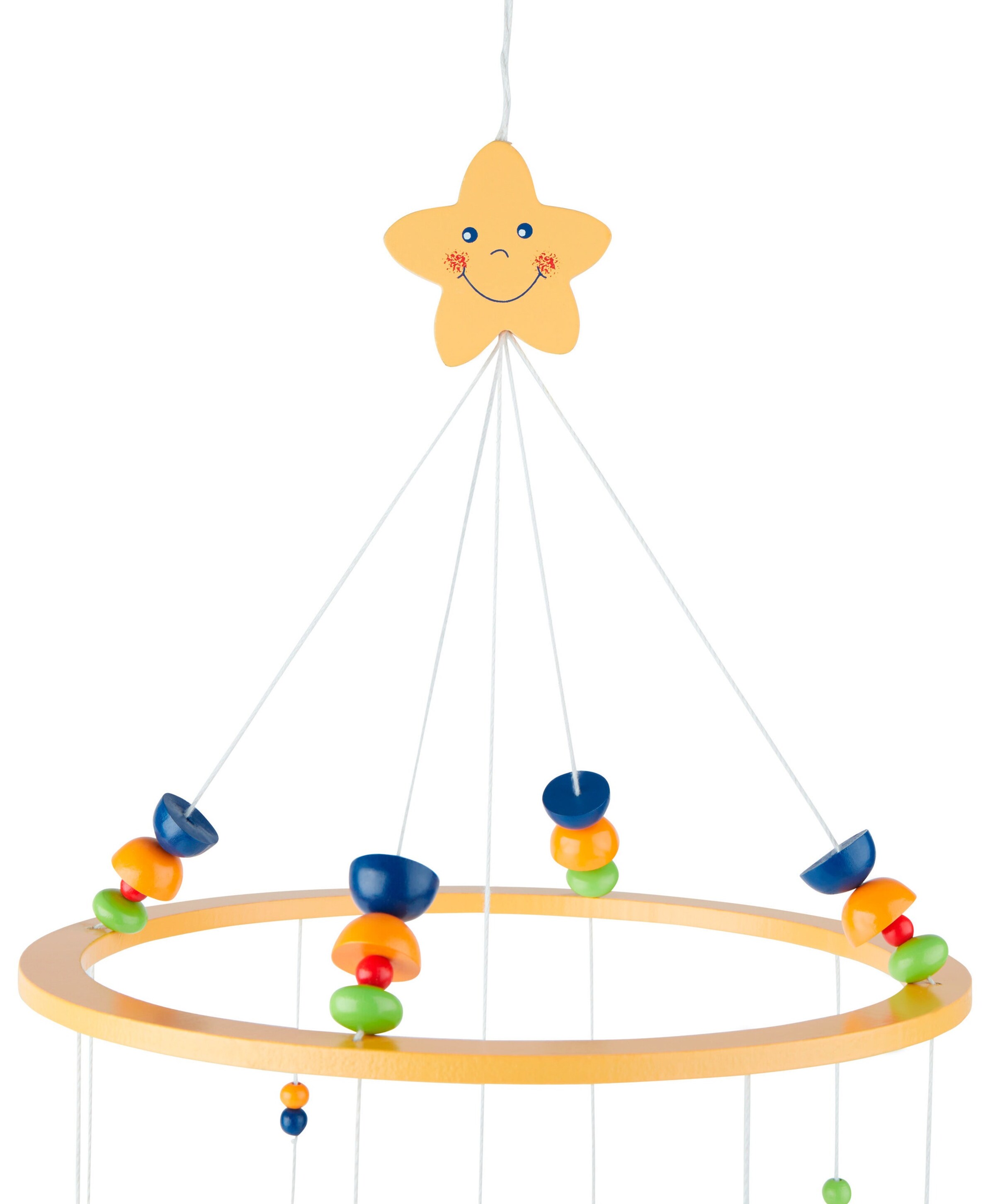 Bieco 3D Baby Mobile Schaf Betty Holz - ab Geburt Gelb