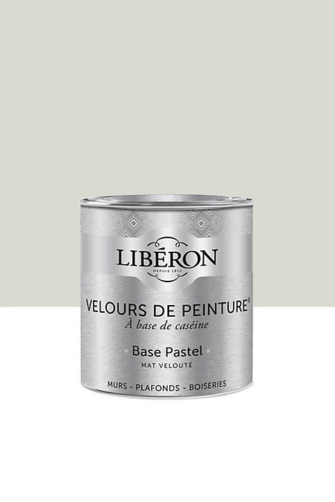 Peinture multisupport murs, plafonds et boiseries Velours de peinture beige monnaie du pape Libéron 0,5L