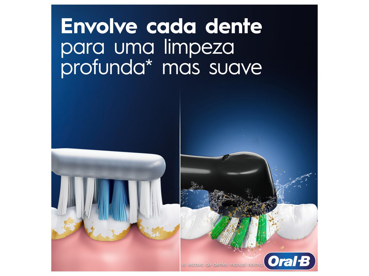 ESCOVA ELÉTRICA ORAL B PRETA VITALITY PRO 1UN