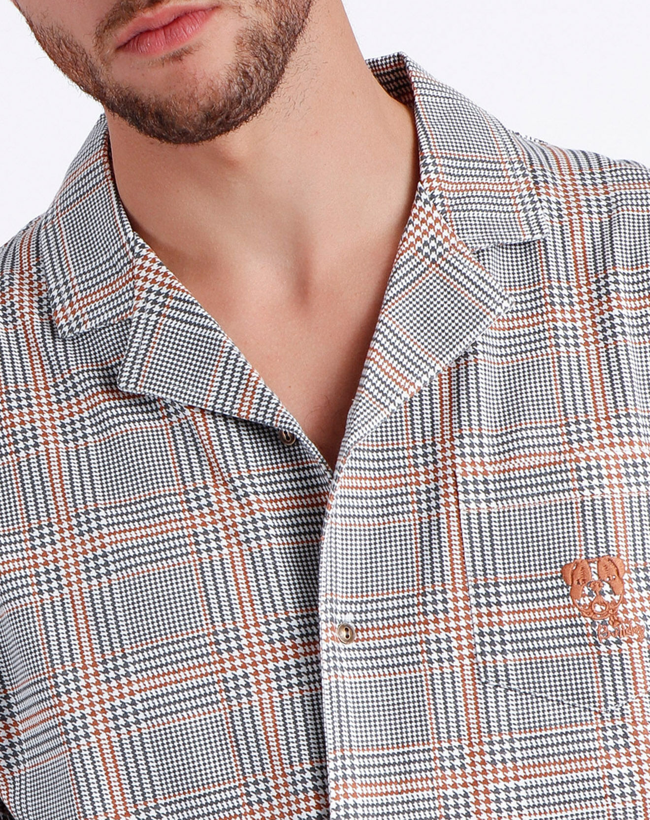 Admas Pyjama Chemise & Pantalon Elio gris