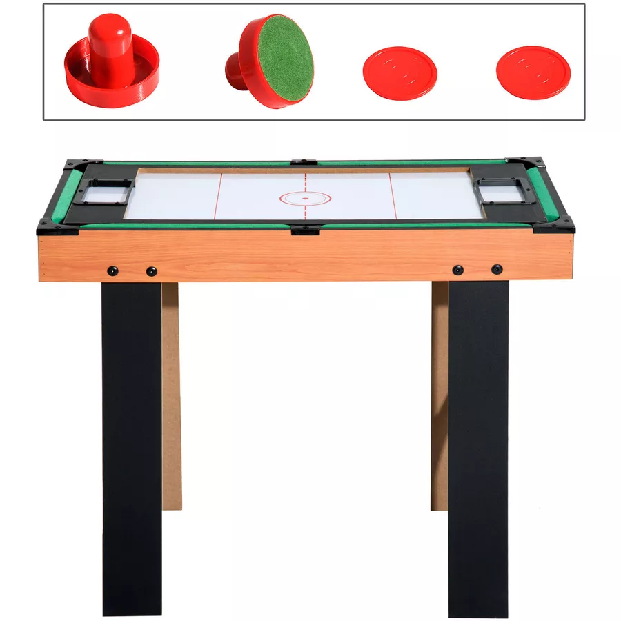 HOMCOM 4 in 1 Multi Spieltisch braun