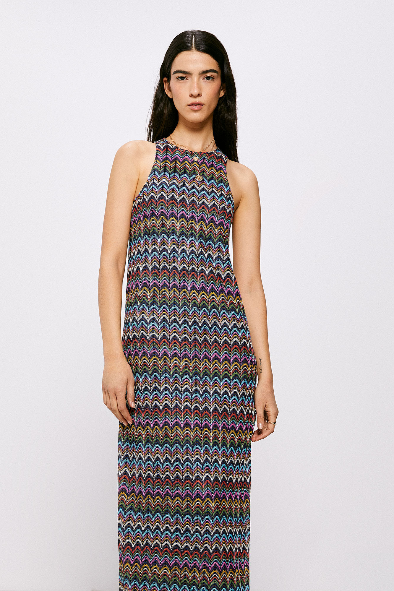 Vestido Gaia - azul marinho