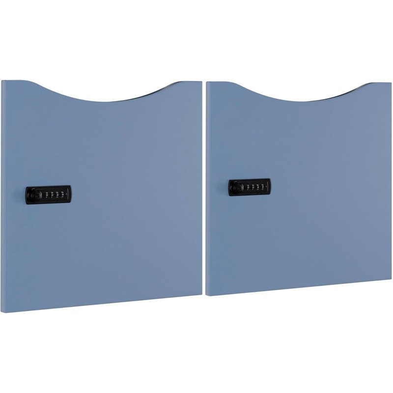 Lot de 2 portes laquées Lockers - serrure à code