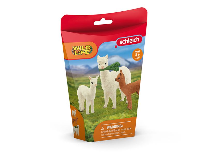 Schleich Spielfigurenset Wild Life Alpakafamilie Spielzeug-Tierfiguren
