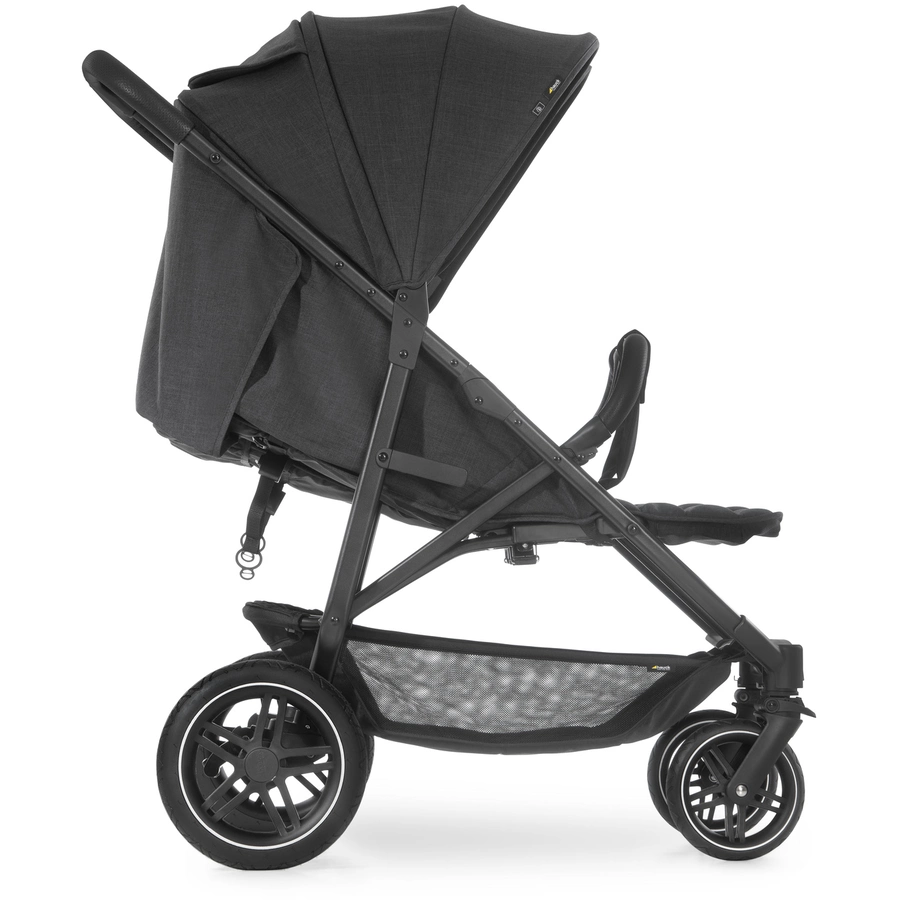 hauck Geschwisterwagen Uptown Duo Melange Black