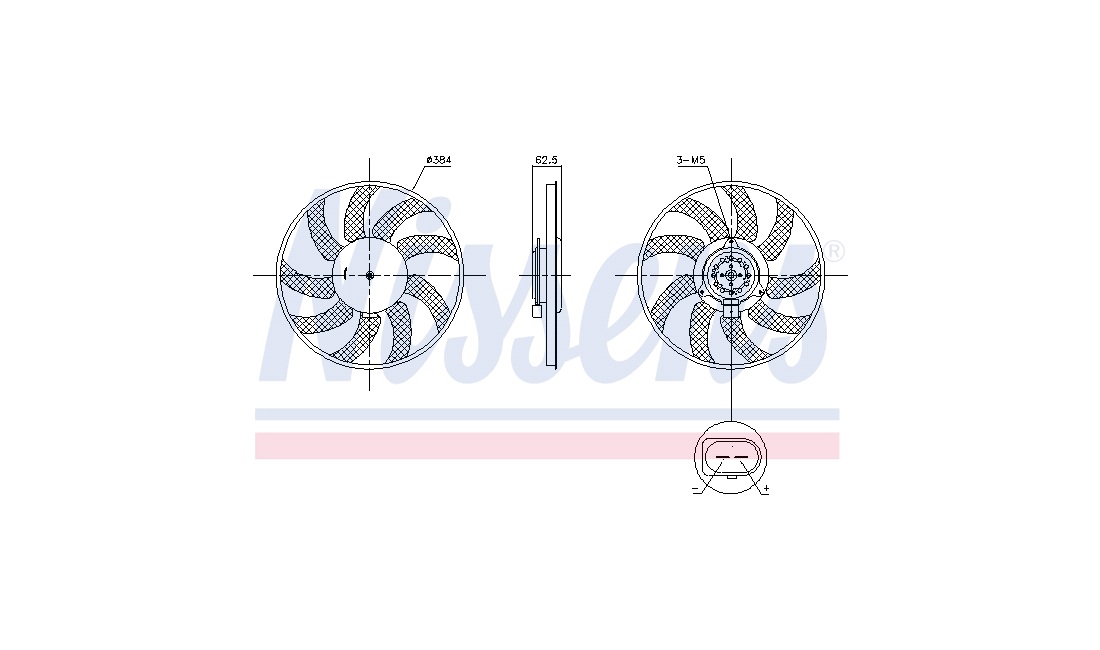 Ventilator, motorkøling