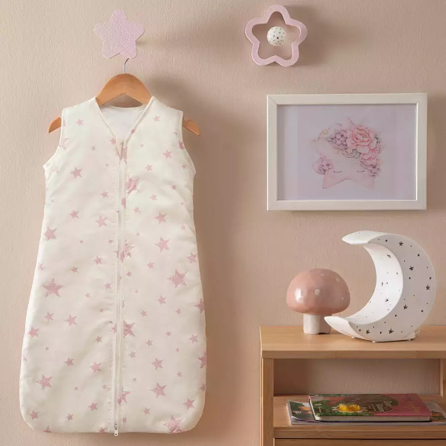 hibboux® Babyschlafsack Star Sleeping Bag Rose