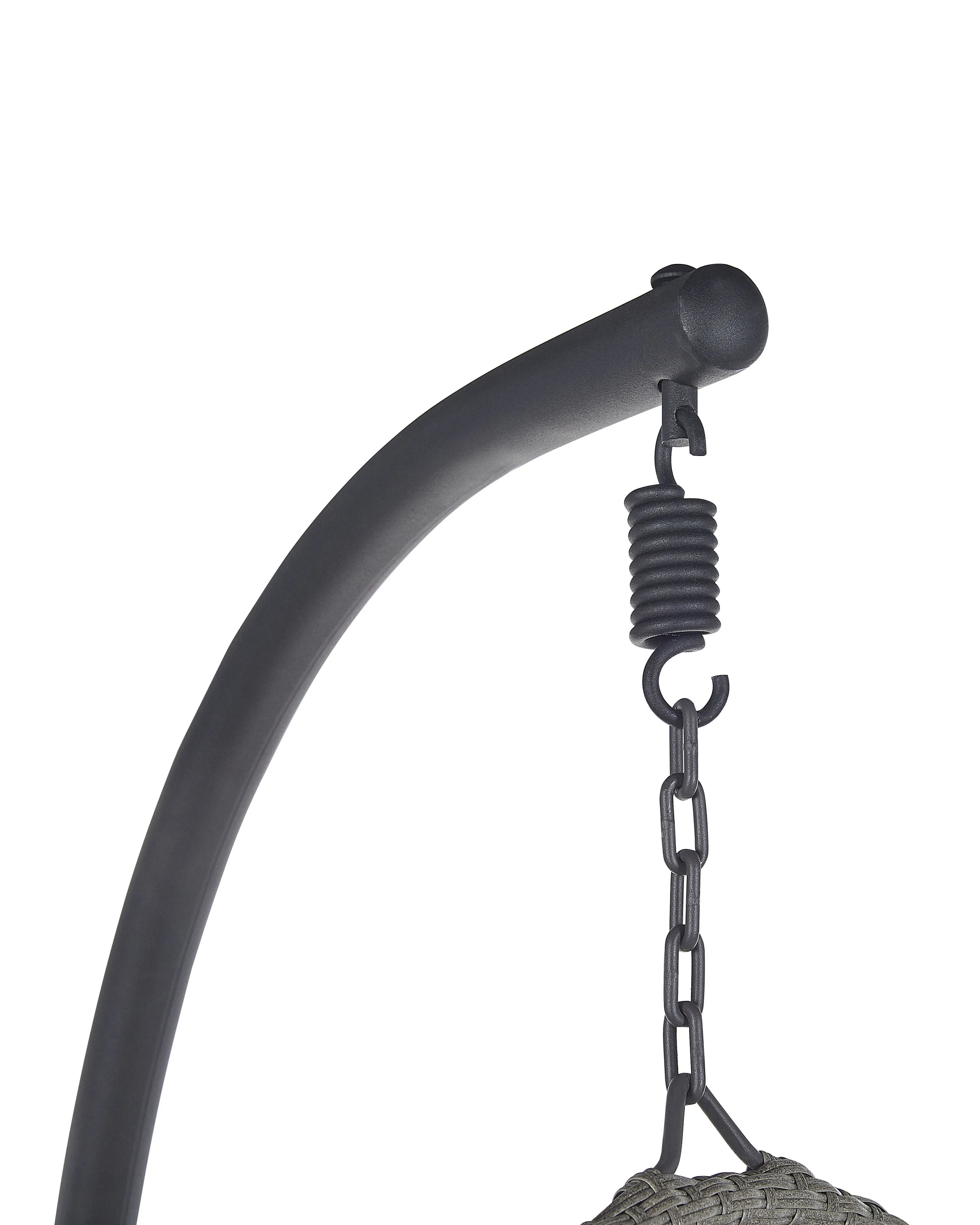 Hangstoel met standaard SESIA PE rotan Donkergrijs