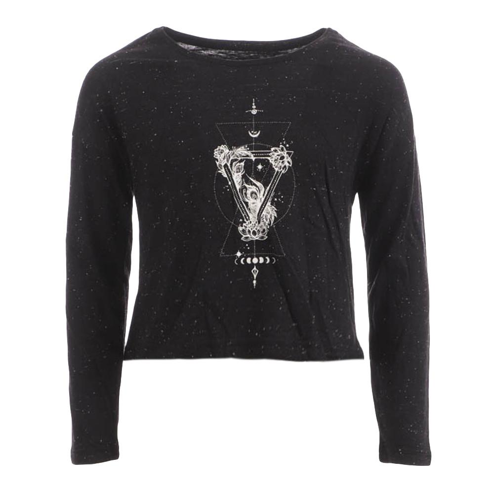 Teddy Smith T-shirt Manches longues Noir Fille Teddy Smith Toipie