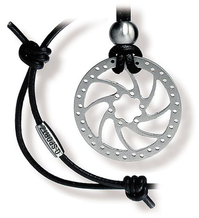 COOL Bikeschmuck BREMSSCHEIBE  silber