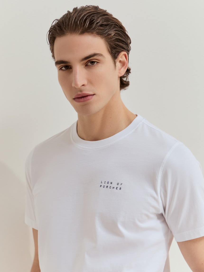 T-shirt de manga curta em algodão