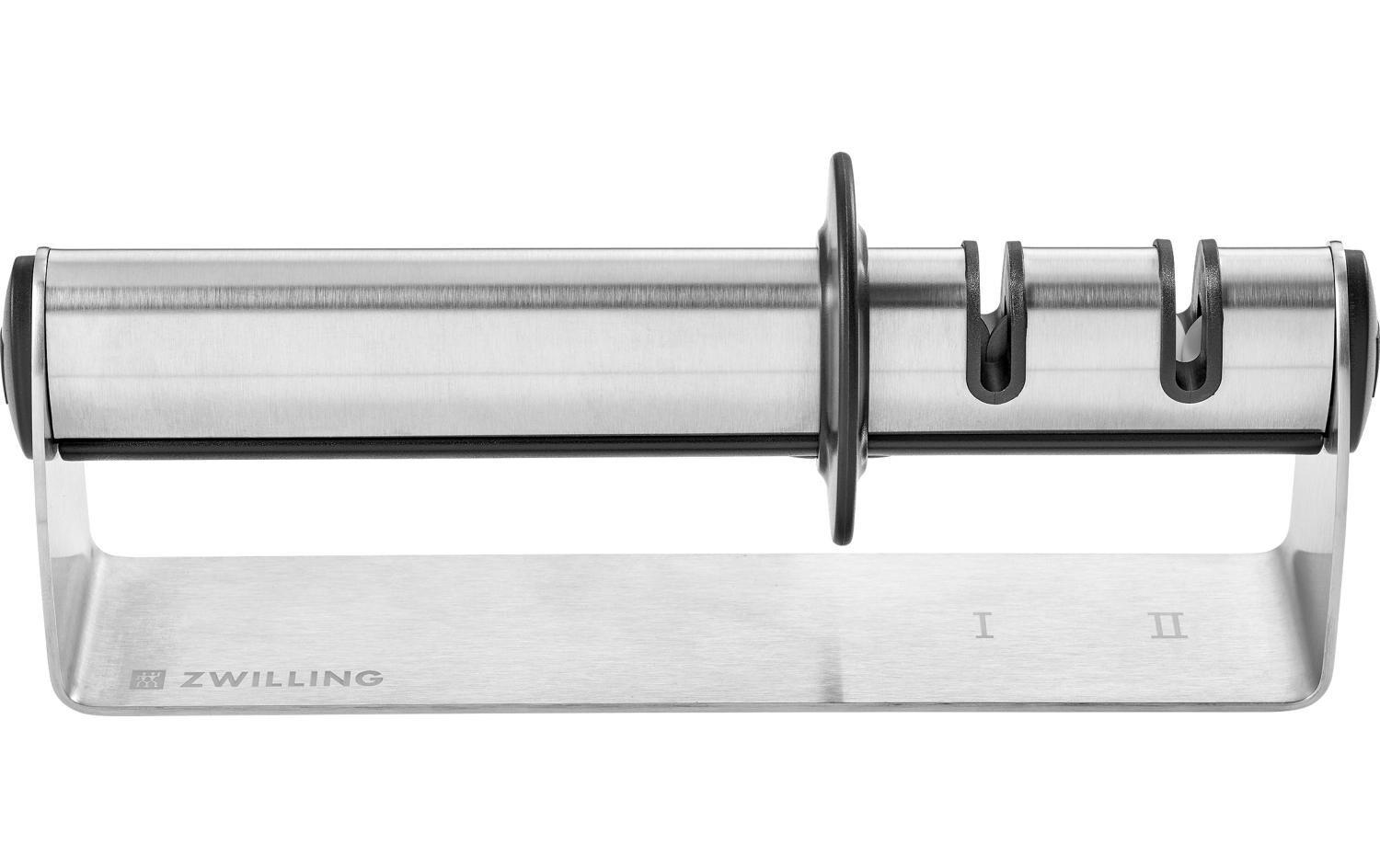 Messerschärfer Edelstahl, 18.8 x 4.7 x 8 cmMesserschleifer mit zwei Modulen