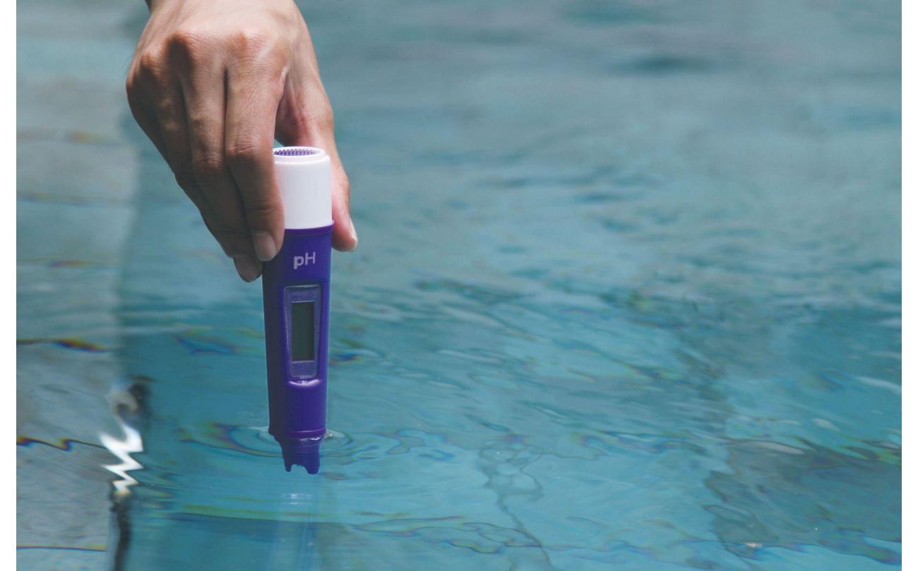 Digitale pH meter voor zwembadwater